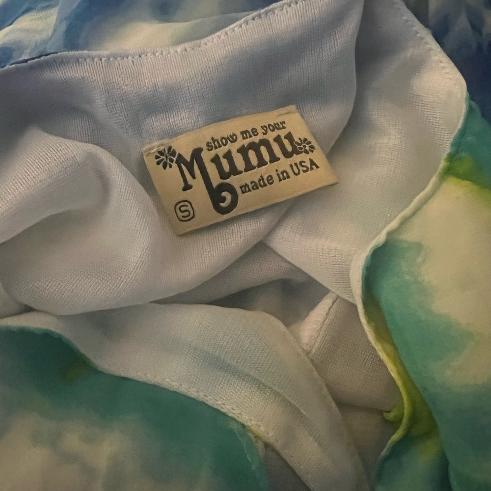 Show Me Your Mumu Watercolor Tie Dye Dress Small - Picture 3 of 3